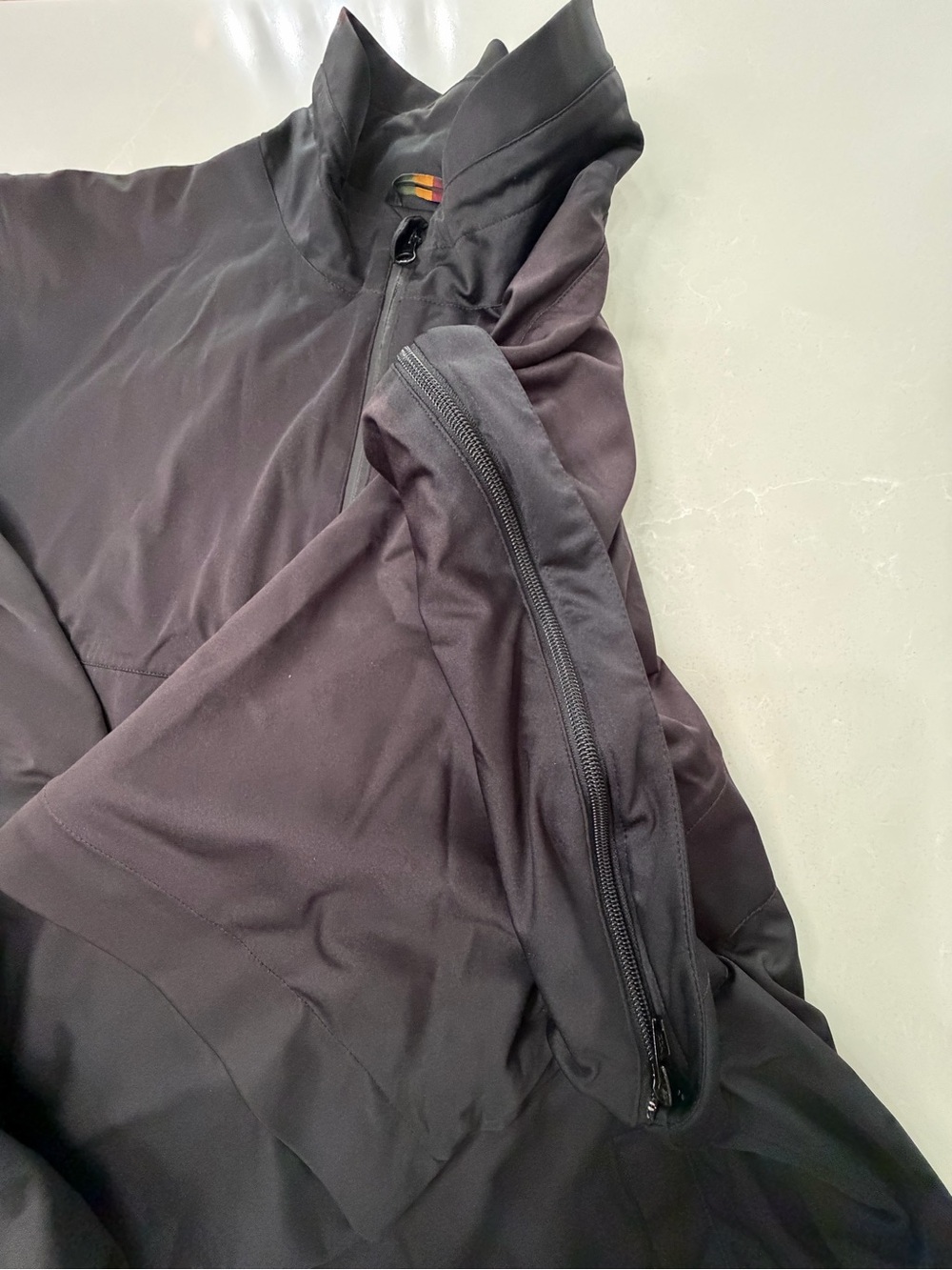 Greg Norman Collection Play Dry Men's Black Convertible Windbreaker Jacket, XL - Picture 5 of 15